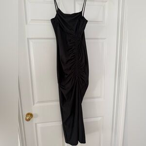 Sophisticated Black Midi Dress